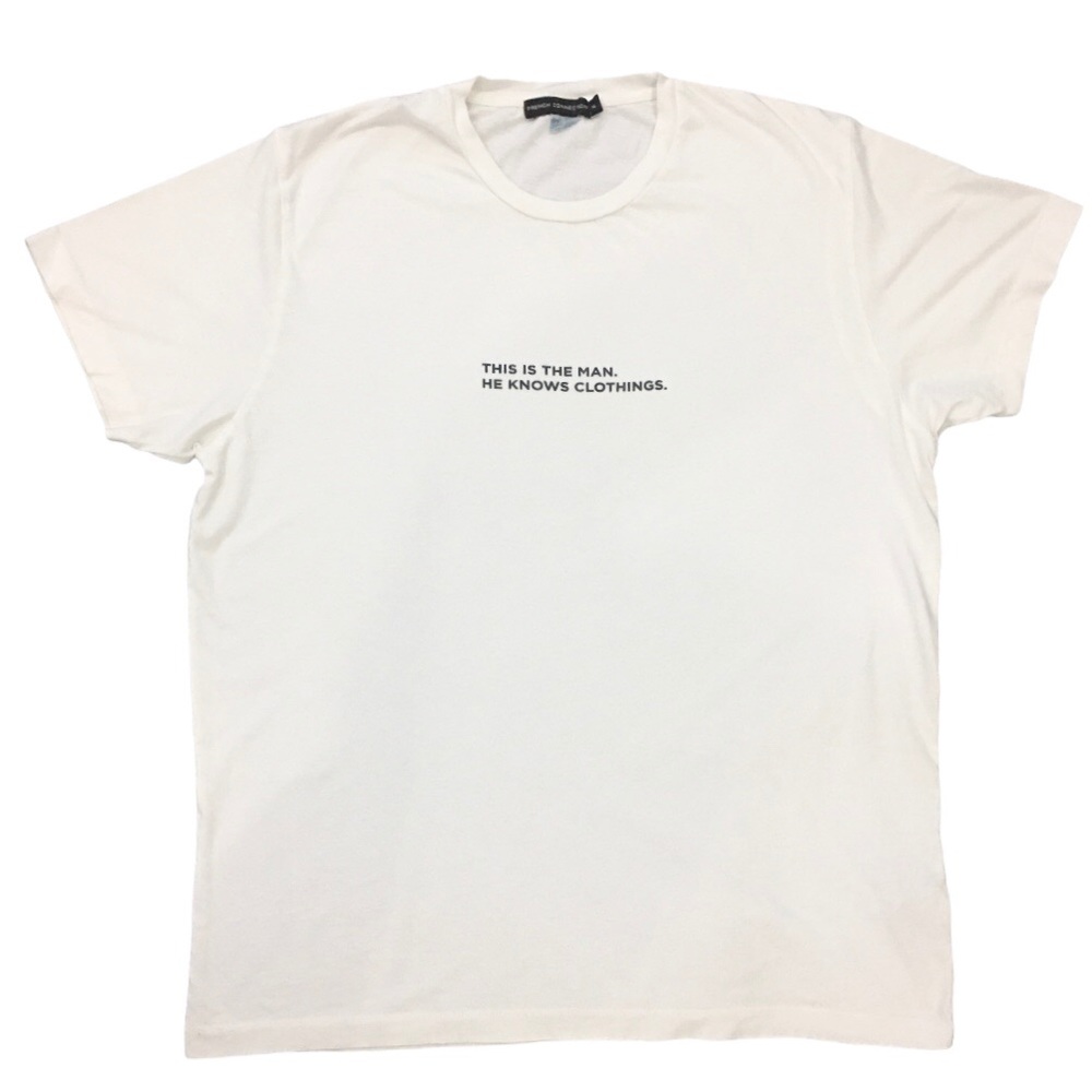 French Connection Men’s White T-Shirt X-Large